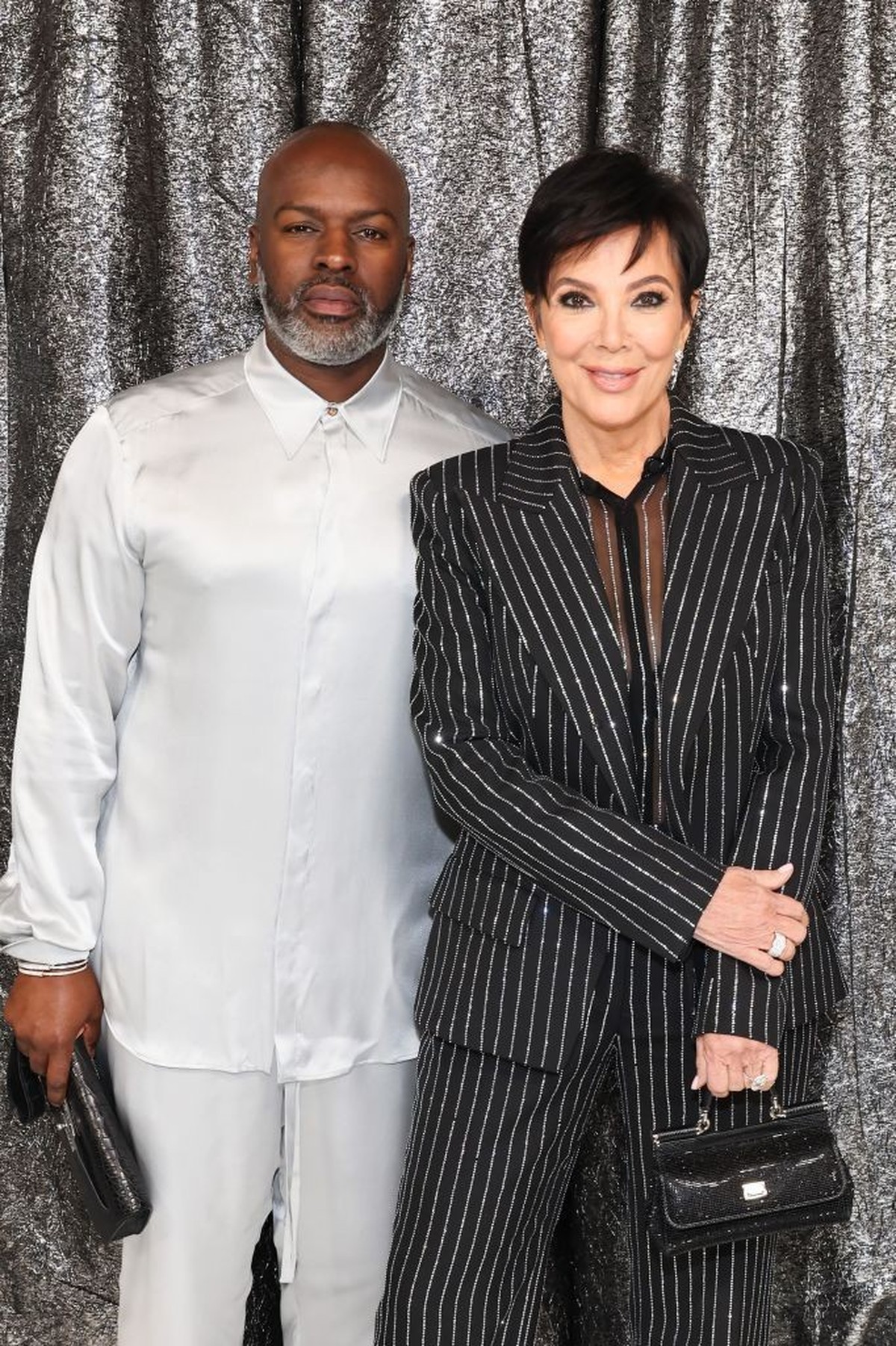 BEVERLY HILLS, CALIFORNIA - NOVEMBER 25: (Editorial Use Only) (Exclusive Coverage) (L-R) Corey Gamble and Kris Jenner attend the World Premiere of "Renaissance: A Film By Beyoncé" at Samuel  ...