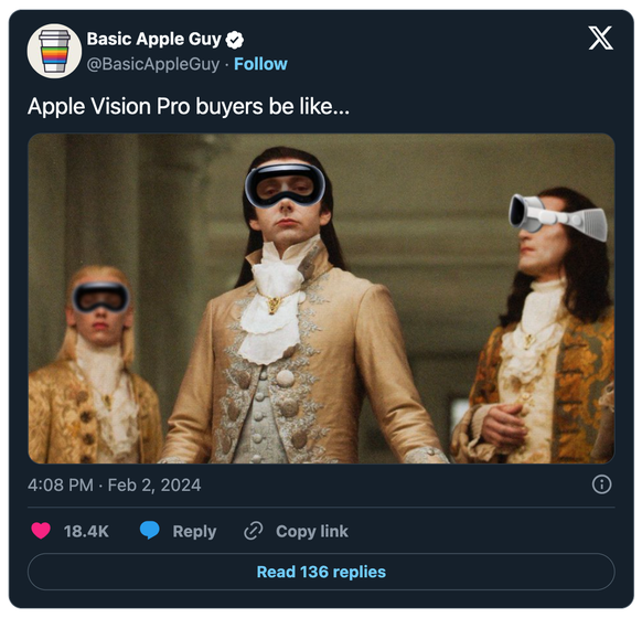 Meme zur Apple Vision Pro