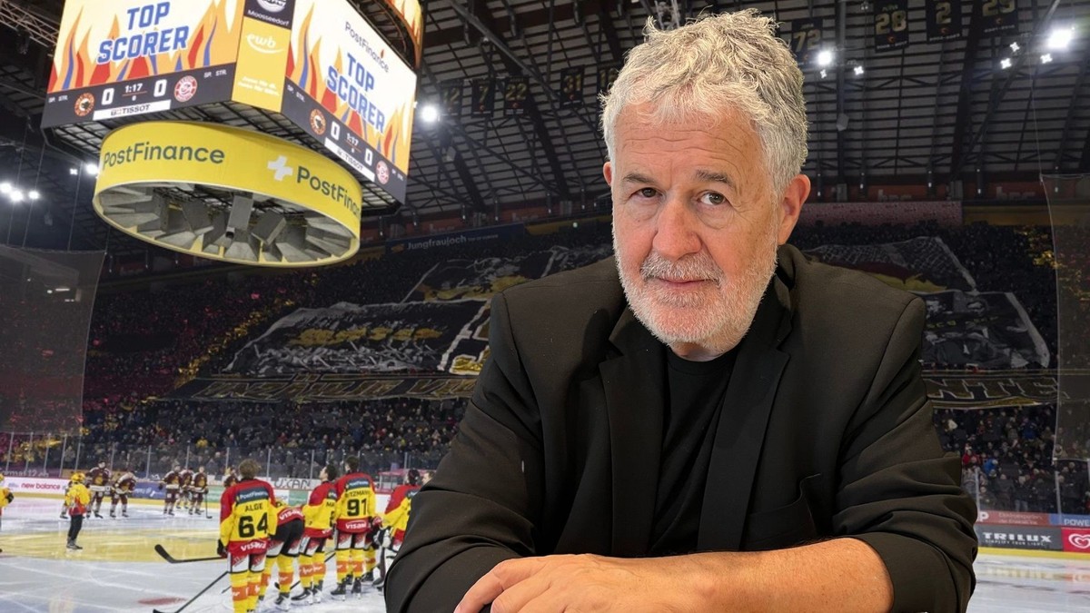 Klaus Zaugg, rockstar du journalisme sportif suisse, n'a pas laissé indifférent à la PostFinance Arena de Berne.