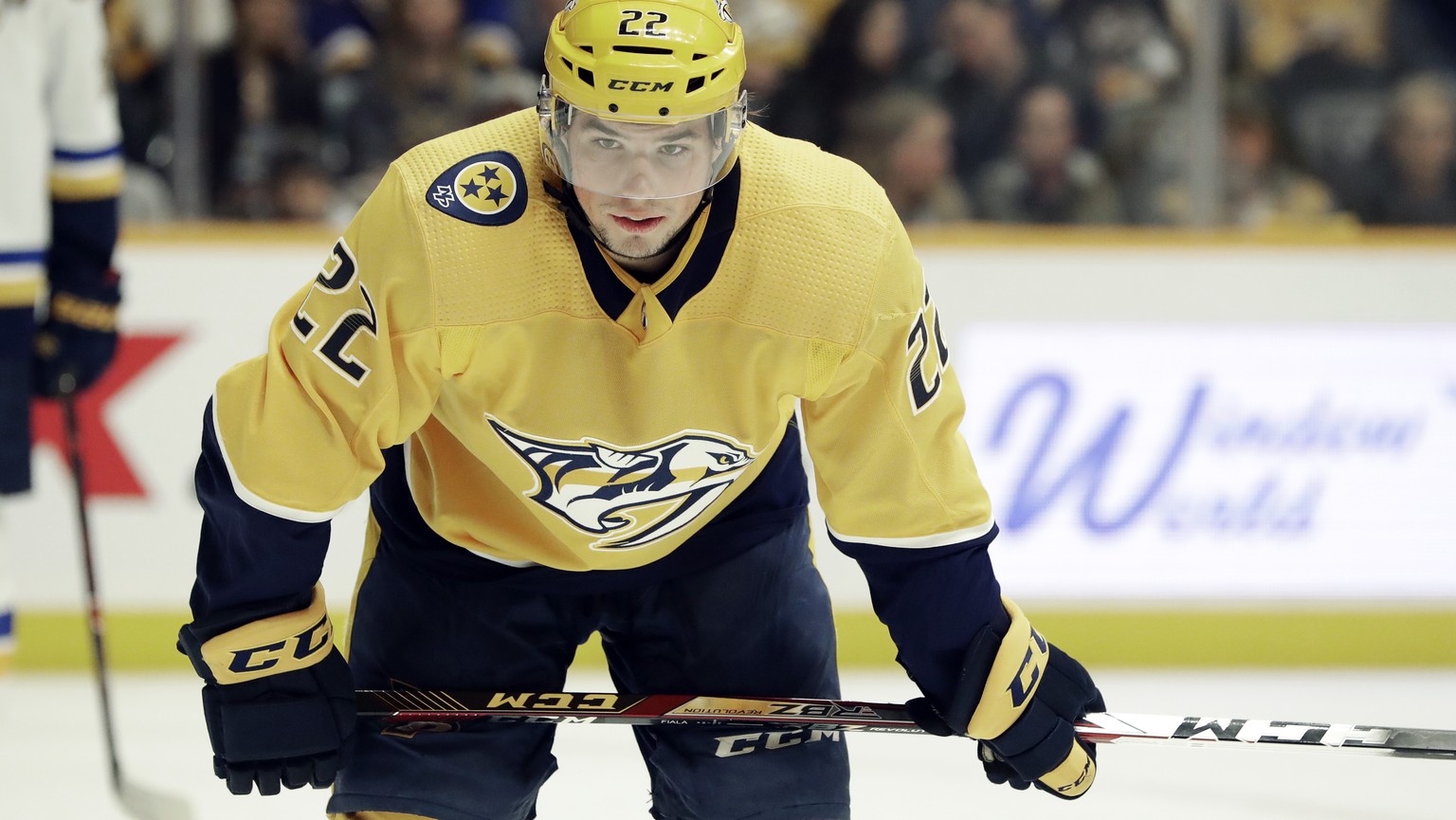 ARCHIV -- ZUM WECHSEL VON KEVIN FIALA VON DEN NASHVILLE PREDATORS ZU DEN MINESOTA WILD, STELLEN WIR IHNEN FOLGENDES BILDMATERIAL ZUR VERFUEGUNG -- Nashville Predators left wing Kevin Fiala, of Switzer ...