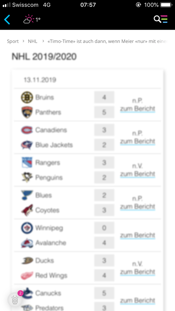 «Timo-Time» ist auch dann, wenn Meier «nur» mit einem Ablenker trifft
Ihr seit seit gestern Abend total unscharf.
Oder ich muss die Biermarke wechseln