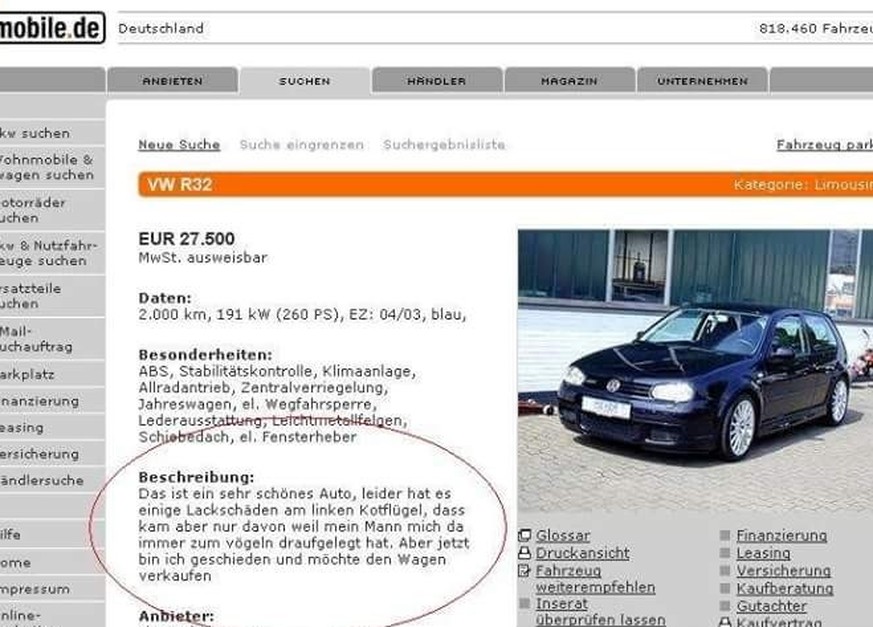 VW zu verkaufen mobile.de