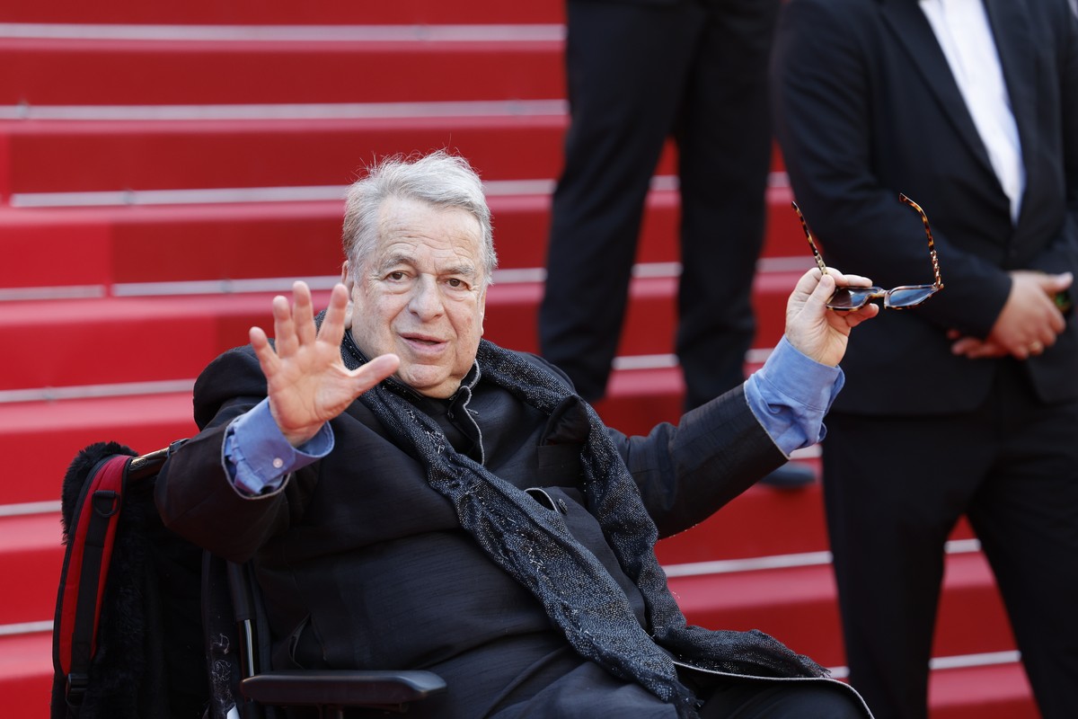 epa11353199 Paul-Loup Sulitzer attends the premiere of 'Horizon: An American Saga' during the 77th annual Cannes Film Festival, in Cannes, France, 19 May 2024. The movie is presented out of  ...