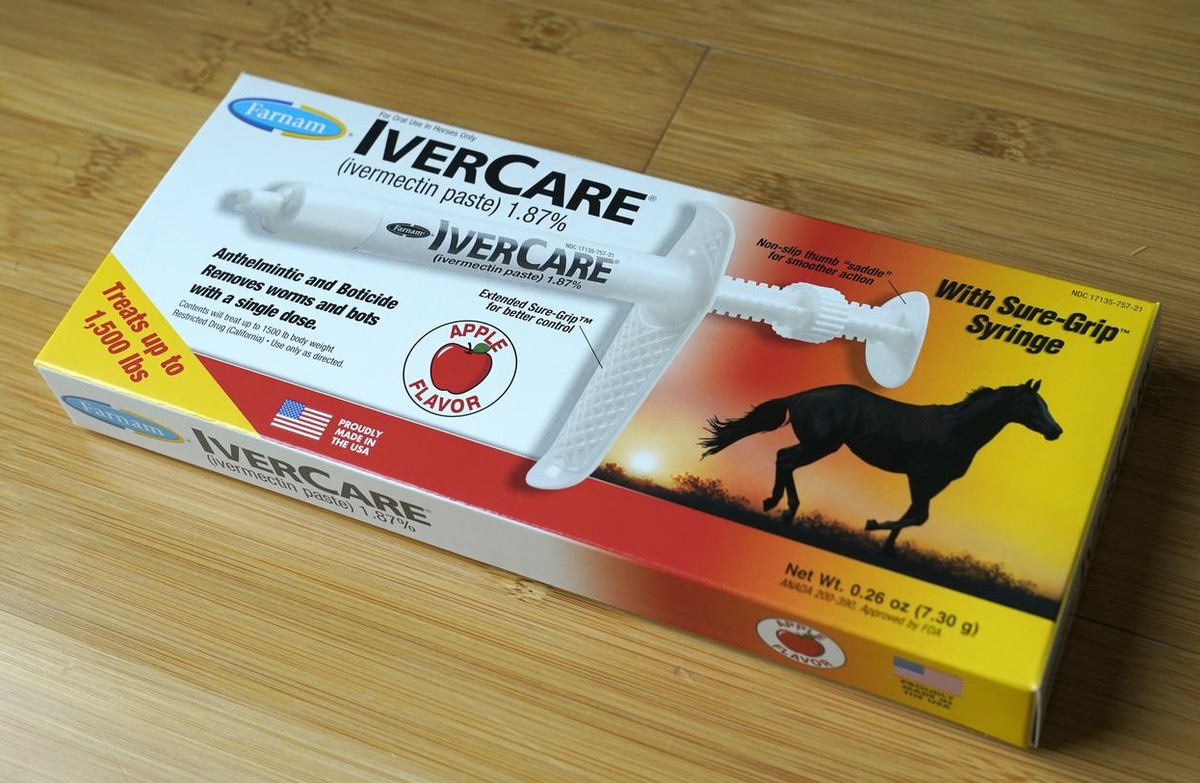 An IverCare brand package containing a syringe of ivermectin âÄ&amp;#x201d; a drug used to kill worms and other parasites âÄ&amp;#x201d; intended for use in horses only, is shown Friday, Sept. 10, 202 ...