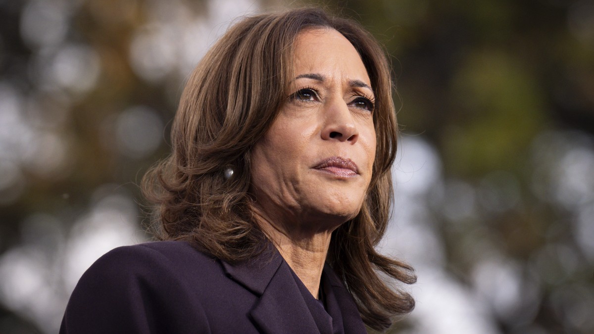 FILE - Democratic presidential nominee Vice President Kamala Harris speaks in Washington, Nov. 6, 2024. (AP Photo/Jacquelyn Martin, File)
Kamala Harris