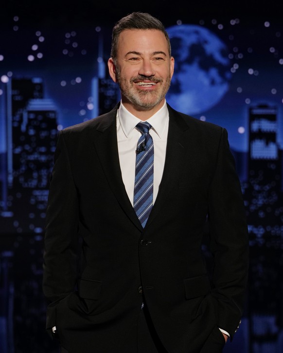 This image released by ABC shows Jimmy Kimmel on the set of "Jimmy Kimmel Live!" on June 16, 2025. (Randy Holmes/Disney via AP)
Jimmy Kimmel