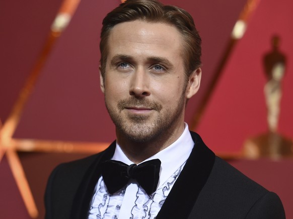 Ryan Gosling arrives at the Oscars on Sunday, Feb. 26, 2017, at the Dolby Theatre in Los Angeles. (Photo by Richard Shotwell/Invision/AP)