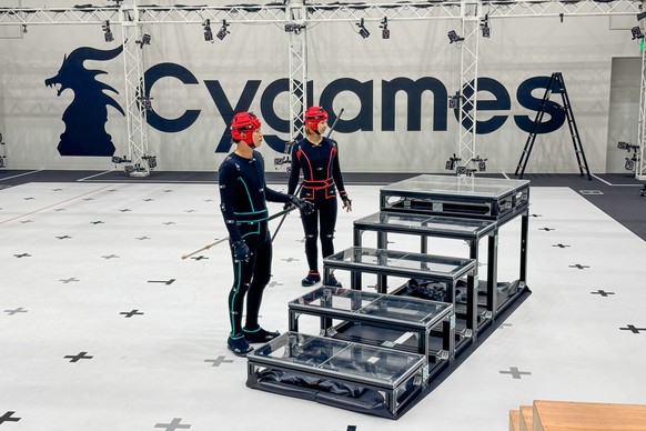 Im top ausgestatteten Motion-Capture-Bereich sind die Akteure von 168 Kameras umgeben.