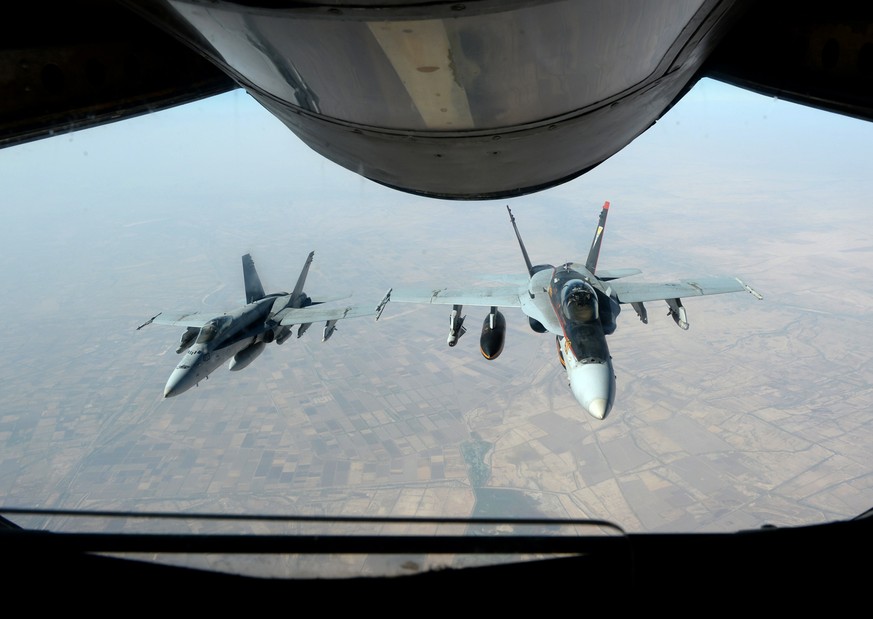 US-Kampfflugzeuge über Syrien.