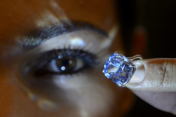 Ging bei Sotheby's über den Tisch: Der Diamant «Blue Moon».&nbsp;