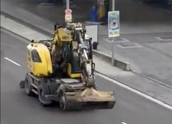 Bagger Deutschland erschossen