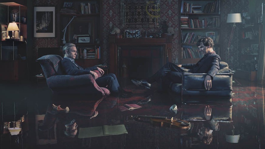 Briten sind beliebt: Martin Freeman und Benedict Cumberbatch als Watson und «Sherlock».