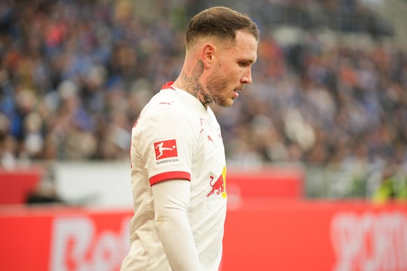 Fussball: Bundesliga, 10. Spieltag, TSG Hoffenheim - RB Leipzig am 08.11.2025 in Sinsheim PreZero Arena, Deutschland, Saison 2025 2026 DFL REGULATIONS PROHIBIT ANY USE OF PHOTOGRAPHS AS IMAGE SEQUENCE ...