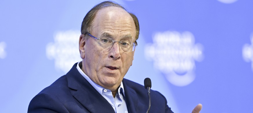 Laurence D. Fink, Chairman and Chief Executive Officer BlackRock, speaks during the 53rd Annual Meeting of the World Economic Forum, WEF, in Davos, Switzerland, Tuesday, January 17, 2023. The meeting…