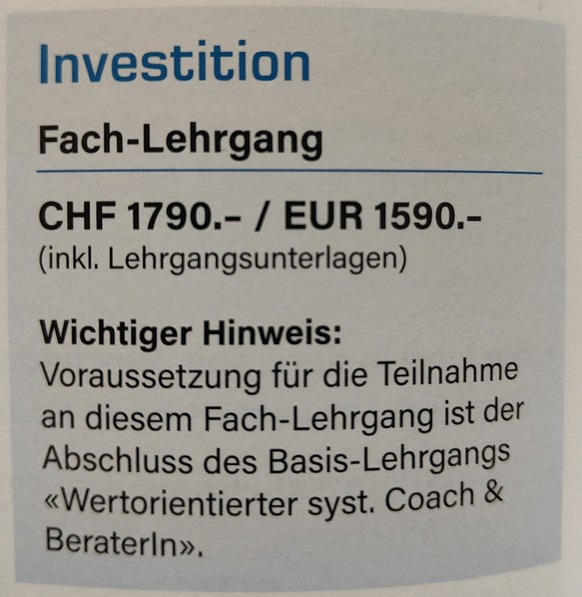 Coach Akademie Schweiz und ihre fragwürdigen Methoden