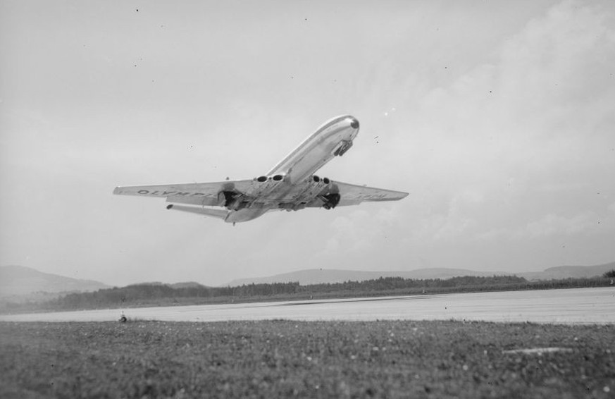 Comet beim Start. Kloten, 01.07.1963