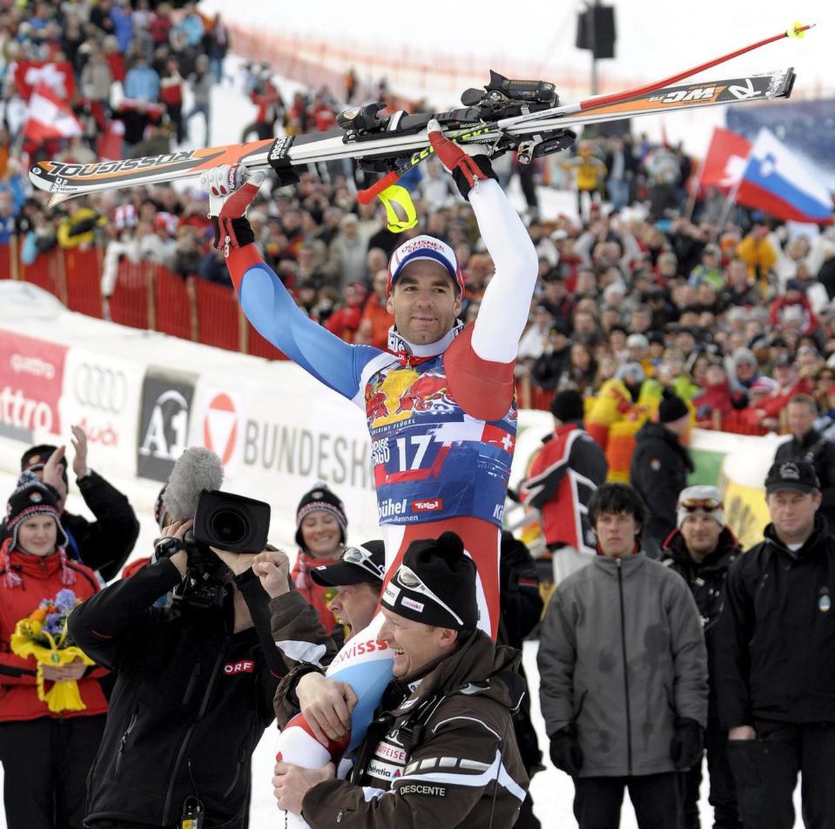 Def' lors de sa victoire en 2009.