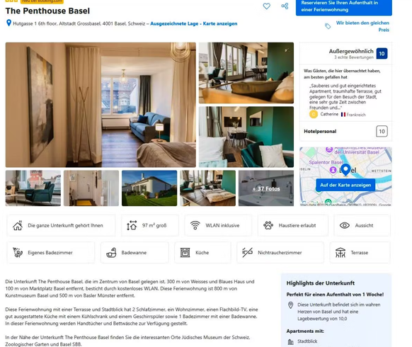 teure Unterkünfte ESC-Woche