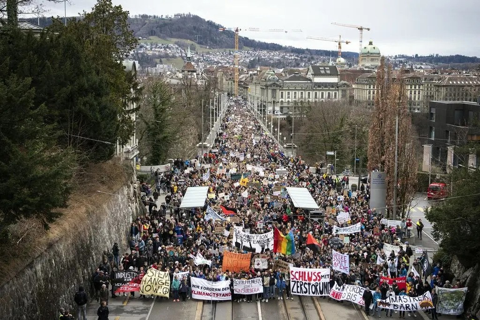 Veränderte Aktionsformen: Klimastreik-Demonstration im März 2019 in Bern.