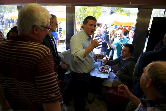 Ted Cruz geht in Indiana auf Tuchfühlung mit der Bevölkerung.