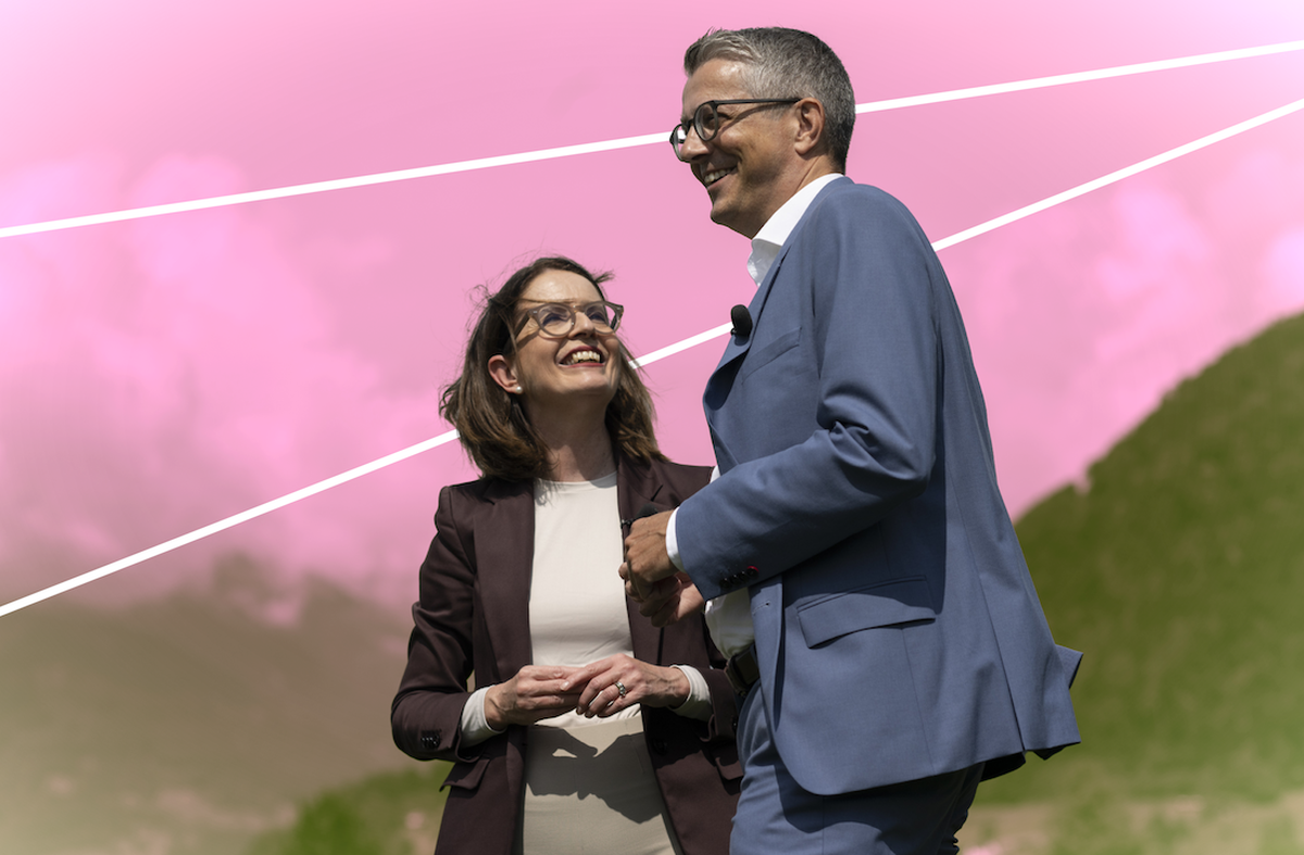 Susanne Vincenz-Stauffacher et Benjamin Mühlemann.