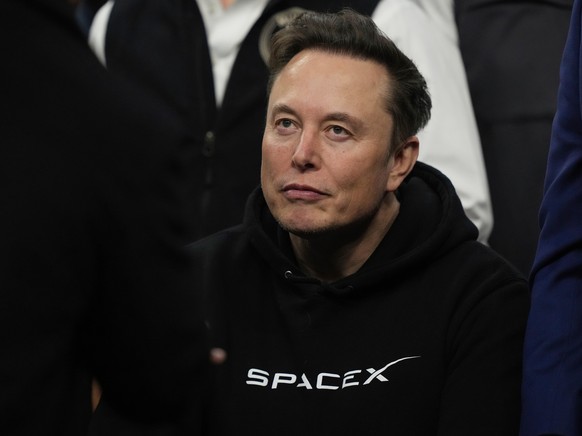 FILE - Elon Musk attends the finals for the NCAA wrestling championship, March 22, 2025, in Philadelphia. (AP Photo/Matt Rourke, File)
SpaceX IPO