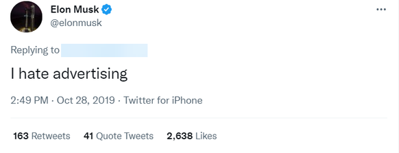 Musk schrieb Ende Oktober, er hasse Werbung. Jetzt laufen ihm die Werbekunden davon.
