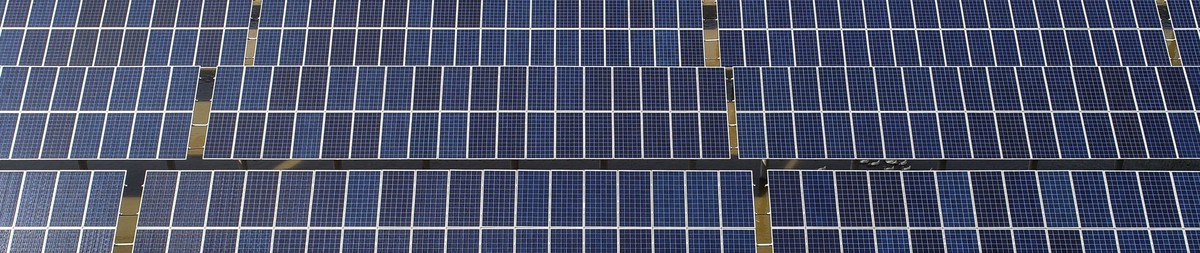In this June 14, 2018, photo, ducks swim underneath the solar panels built on a duck farm in Binzhou in east China's Shandong province. China says it is challenging a U.S. tariff hike on solar pa ...