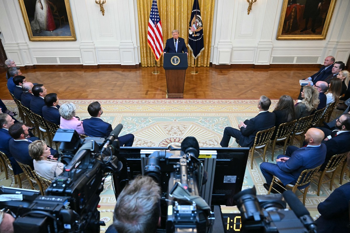 President Donald Trump speaks in the East Room of the White House, Thursday, July 16, 2026, in Washington. (Saul Loeb/Pool via AP)
Trump Speech