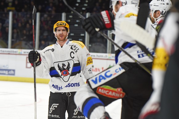 Fribourgs Topscorer Jim Slater im Eishockey Meisterschaftsspiel der National League zwischen den ZSC Lions und HC Fribourg-Gotteron, am Sonntag, 7. Januar 2018, im Zuercher Hallenstadion in Zuerich. ( ...