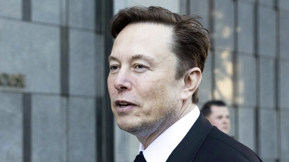 FILE - Elon Musk departs the Phillip Burton Federal Building and United States Court House in San Francisco on Jan. 24, 2023. Musk said Wednesday, Feb. 15, that he anticipates finding a CEO for Twitte ...