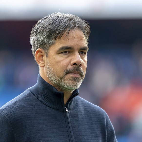 YBs Trainer David Wagner nach dem Fussball Meisterschaftsspiel der Super League zwischen dem FC Basel 1893 und dem BSC Young Boys im Stadion St. Jakob-Park in Basel, am Sonntag, 29. August 2021. (KEYS ...