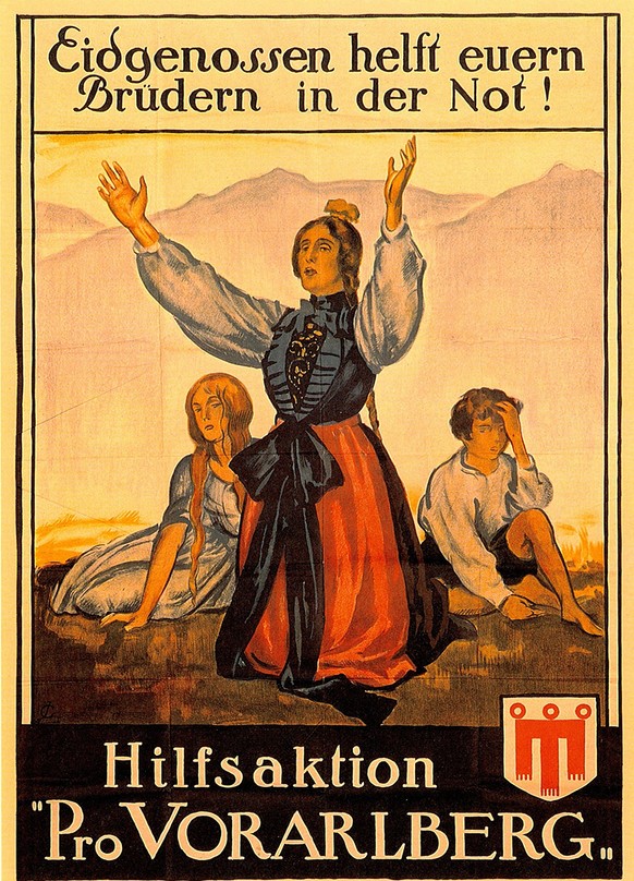 Plakat Pro Vorarlberg des Schweizer Malers Jules Courvoisier.