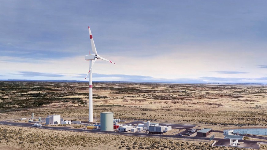 Porsche, Siemens Energy, ExxonMobil und andere Investoren errichten nördlich von Punta Arenas im chilenischen Patagonien eine Pilotanlage zur Herstellung von E-Fuel.