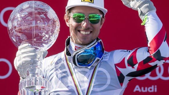 ZUM AUFTAKT DER SKI ALPIN WELTCUP-SAISON 2016/17 IN SOELDEN, OESTERREICH, AM SAMSTAG, 22. OKTOBER 2016 STELLEN WIR IHNEN FOLGENDES BILDMATERIAL ZUR VERFUEGUNG - Marcel Hirscher from Austria celebrates ...