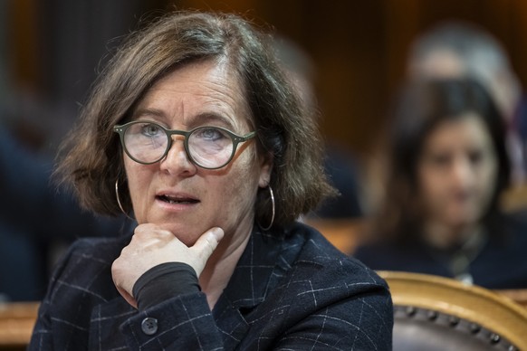 Franziska Roth, SP-SO, spricht zur Kleinen Kammer an der Fruehjahrssession der Eidgenoessischen Raete, am Donnerstag, 7. Maerz 2024 im Staenderat in Bern. (KEYSTONE/Alessandro della Valle)