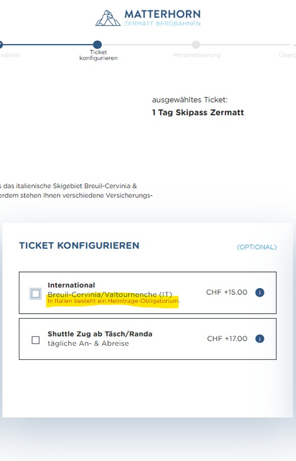 zermatt matterhorn italien helmpflicht