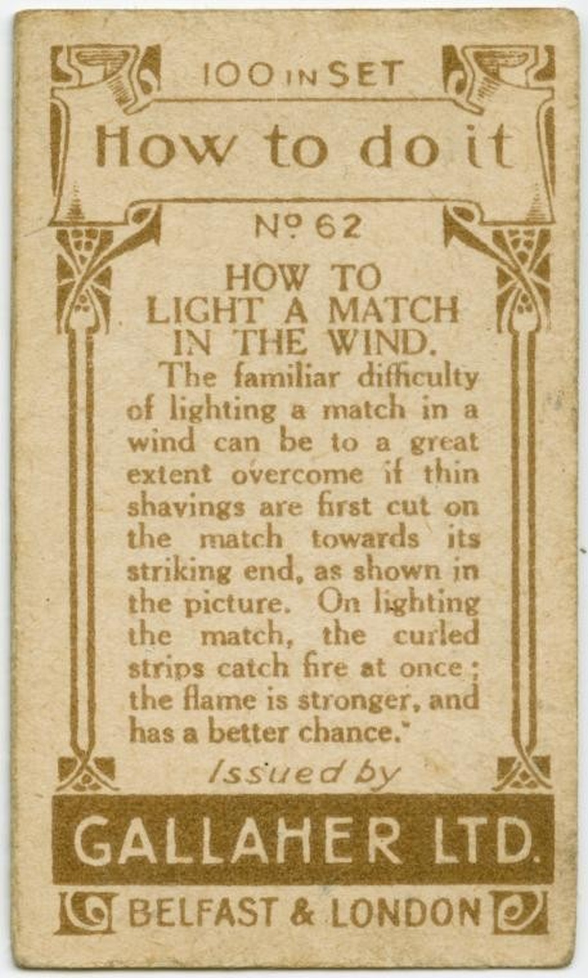 Gallaher-Lifehacks: Wie man ein Zündholz bei Wind anzündet
https://digitalcollections.nypl.org/items/510d47e4-7a94-a3d9-e040-e00a18064a99
