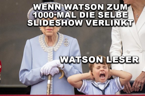 WARUM IST ES SO LAUT? Und wieso leidet Prinz Louis? Machen wir ihn zum Meme!\nSlideshow