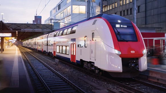 HANDOUT - Die SBB ersetzt die Doppelstockzuege der ersten Generation der Zuercher S-Bahn: Sie hat am Freitag, 7. November 2025, den Auftrag fuer 116 neue Fahrzeuge an den Hersteller Siemens Mobility v ...