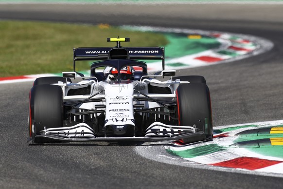 epa08648939 French Formula One driver Pierre Gasly of Scuderia AlphaTauri Honda in action during the qualifying session of the Formula One Grand Prix of Italy at the Monza race track, Monza, Italy 05  ...