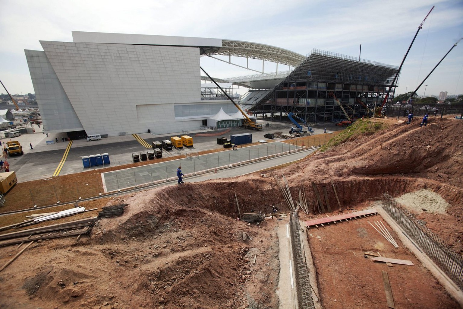 15. Mai 2014: Die&nbsp;Arena Corinthians in&nbsp;São Paulo.