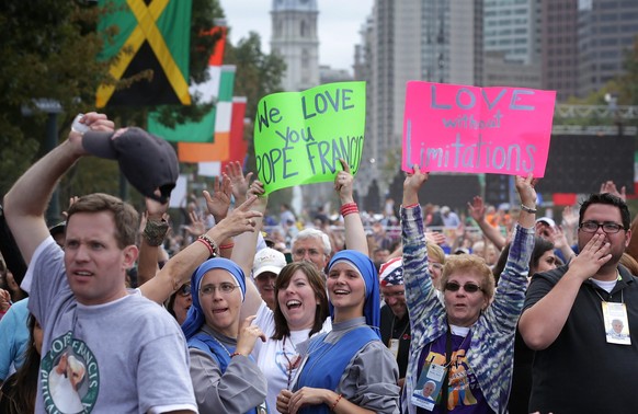 Der Papst ist in den USA teilweise euphorisch begrüsst worden.&nbsp;