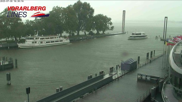 Regen über dem Bodensee 2025.