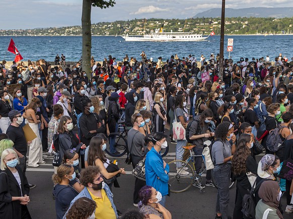Kundgebung gegen Rassismus am Freitag in Genf.
