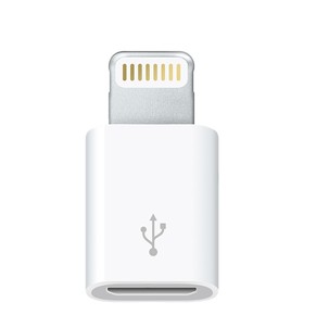 Anstelle eines günstigen Micro-USB-Kabels hat Apple diverse Adapter und Ladekabel im Angebot: Der&nbsp;Lightning auf Micro-USB Adapter&nbsp;(Bild) schlägt mit 19 Franken zu Buche.