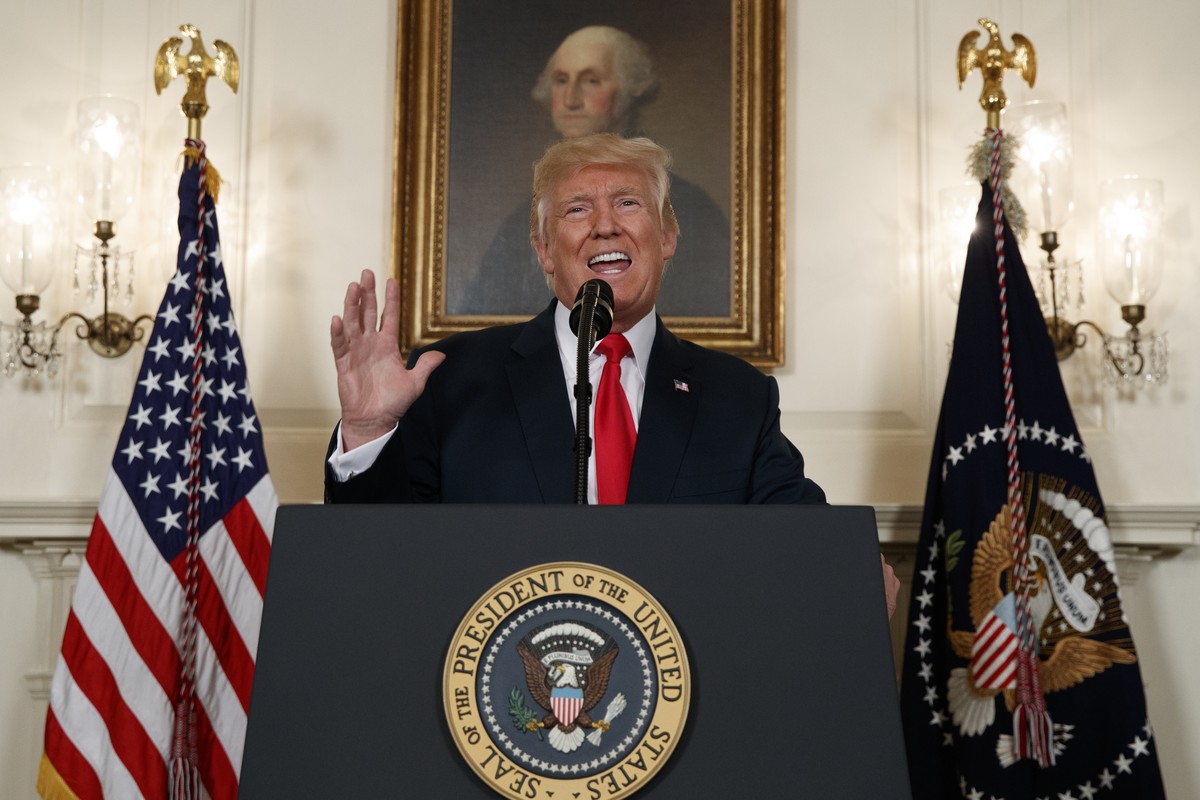 President Donald Trump speaks about the deadly white nationalist rally in Charlottesville, Va., Monday, Aug. 14, 2017, in the Diplomatic Room of the White House in Washington. (AP Photo/Evan Vucci)