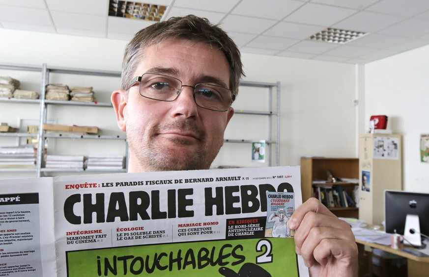 «Charb» in einer Aufnahme von 2012: Ein kritischer Geist gegenüber allen Denkweisen und Akteuren.