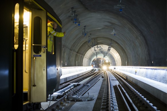 Blick in den Weinbergtunnel.