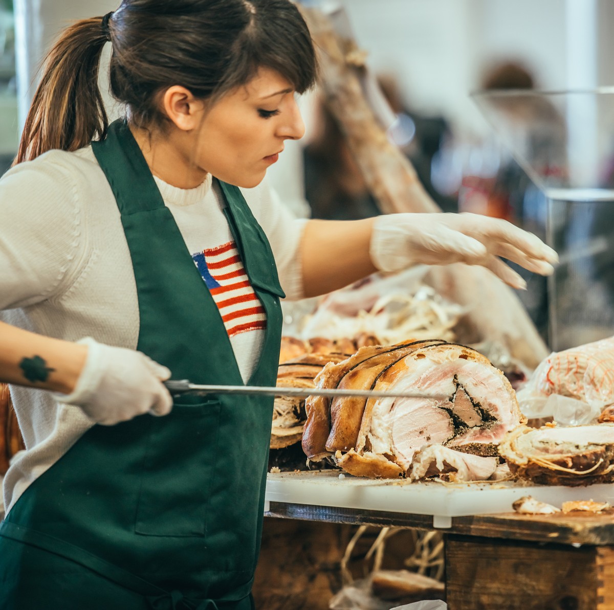 porchetta gerollter schweinebauch http://www.shutterstock.com/gallery-1790873p1.html italien essen